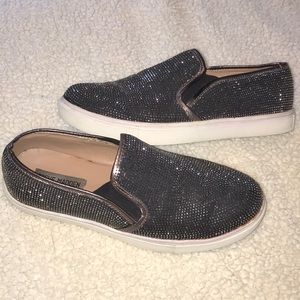 Steve Madden slide-on bedazzle sneakers